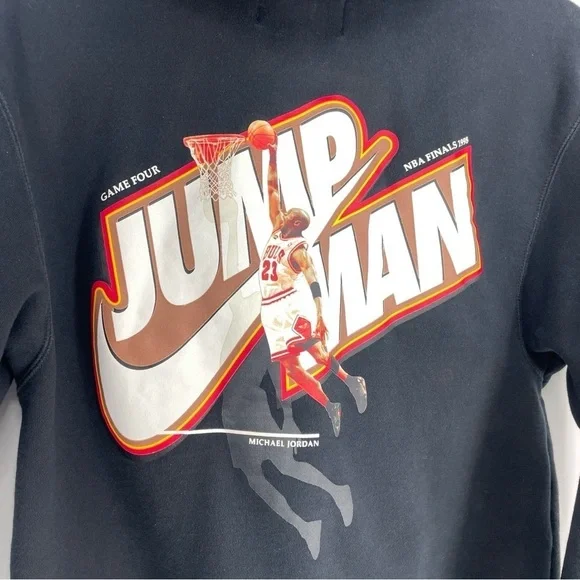 Nike Jumpman Zip Hoodie Black 1998 NBA Finals - Picture 5 of 6
